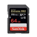 SanDisk Extreme Pro 64GB 170MB/s Memory Card.