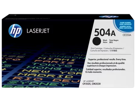 HP 504A Black Toner Cartridge (CE250A)