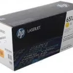HP 651A Yellow Original LaserJet Toner Cartridge, CE342A